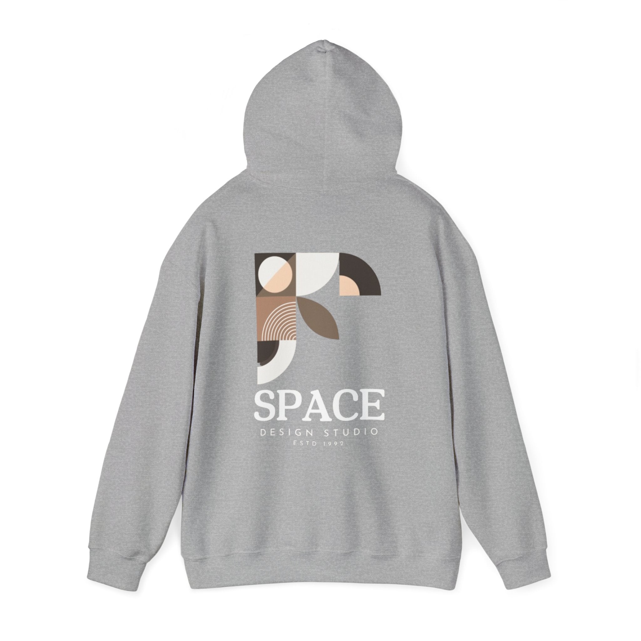 Abstract Space Hoodie Brown