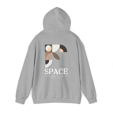 Abstract Space Hoodie Brown